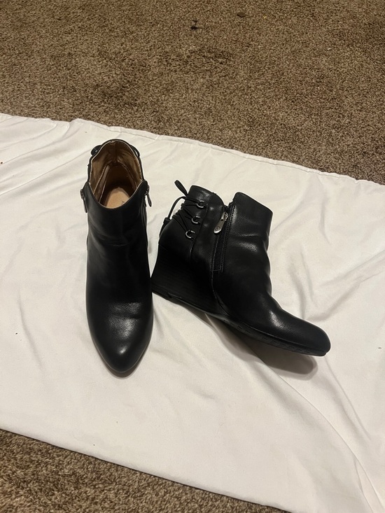 Adrienne Vittadini Shoes - Adrienne Vittadini black leather booties. Zip closure   Never worn